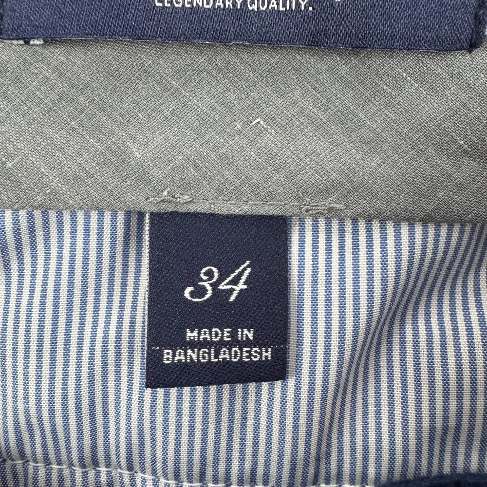 Lands End Pants Mens 34x27 Blue Corduroy Stretch Traditional Fit Casual Outdoor
